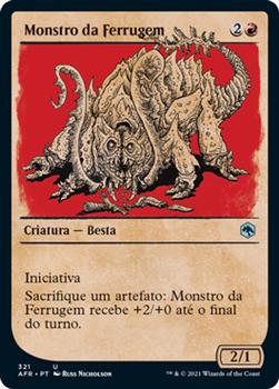 2021 Magic The Gathering Adventures in the Forgotten Realms (Portuguese) #321 Monstro da Ferrugem Front