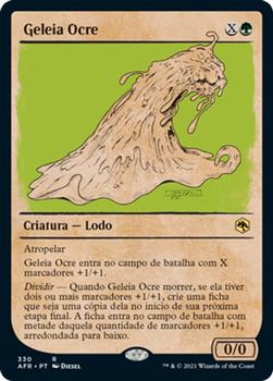 2021 Magic The Gathering Adventures in the Forgotten Realms (Portuguese) #330 Geleia Ocre Front