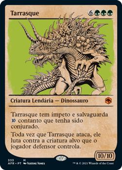 2021 Magic The Gathering Adventures in the Forgotten Realms (Portuguese) #333 Tarrasque Front
