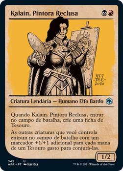 2021 Magic The Gathering Adventures in the Forgotten Realms (Portuguese) #342 Kalain, Pintora Reclusa Front