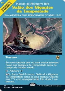 2021 Magic The Gathering Adventures in the Forgotten Realms (Portuguese) #354 Salão dos Gigantes da Tempestade Front