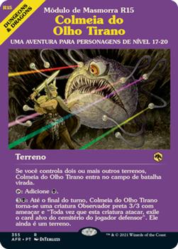 2021 Magic The Gathering Adventures in the Forgotten Realms (Portuguese) #355 Colmeia do Olho Tirano Front