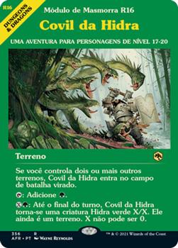 2021 Magic The Gathering Adventures in the Forgotten Realms (Portuguese) #356 Covil da Hidra Front