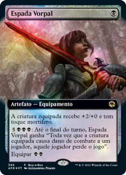 2021 Magic The Gathering Adventures in the Forgotten Realms (Portuguese) #396 Espada Vorpal Front