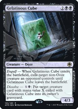 2021 Magic The Gathering Adventures in the Forgotten Realms - Promos #105a Gelatinous Cube Front