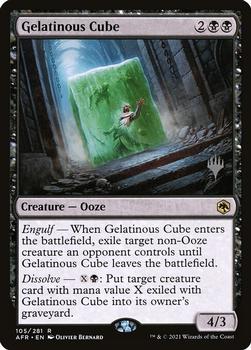 2021 Magic The Gathering Adventures in the Forgotten Realms - Promos #105p Gelatinous Cube Front
