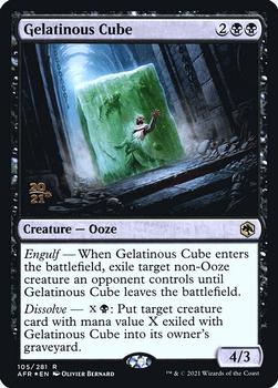 2021 Magic The Gathering Adventures in the Forgotten Realms - Promos #105s Gelatinous Cube Front