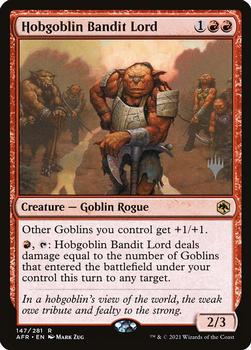 2021 Magic The Gathering Adventures in the Forgotten Realms - Promos #147p Hobgoblin Bandit Lord Front