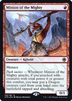 2021 Magic The Gathering Adventures in the Forgotten Realms - Promos #156a Minion of the Mighty Front