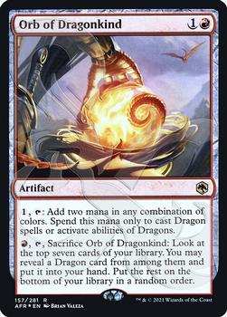 2021 Magic The Gathering Adventures in the Forgotten Realms - Promos #157a Orb of Dragonkind Front