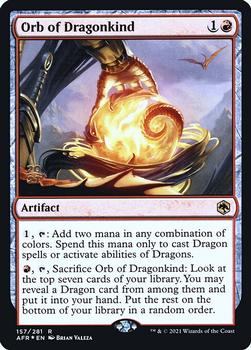 2021 Magic The Gathering Adventures in the Forgotten Realms - Promos #157s Orb of Dragonkind Front