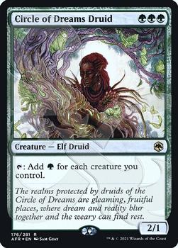 2021 Magic The Gathering Adventures in the Forgotten Realms - Promos #176a Circle of Dreams Druid Front
