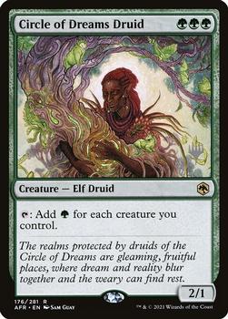 2021 Magic The Gathering Adventures in the Forgotten Realms - Promos #176p Circle of Dreams Druid Front