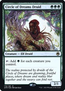 2021 Magic The Gathering Adventures in the Forgotten Realms - Promos #176s Circle of Dreams Druid Front