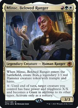 2021 Magic The Gathering Adventures in the Forgotten Realms - Promos #227a Minsc, Beloved Ranger Front