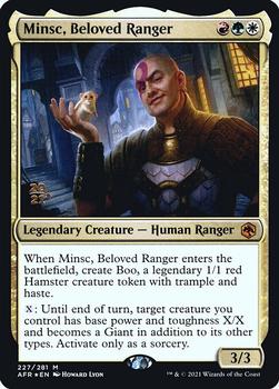 2021 Magic The Gathering Adventures in the Forgotten Realms - Promos #227s Minsc, Beloved Ranger Front