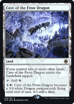 2021 Magic The Gathering Adventures in the Forgotten Realms - Promos #253a Cave of the Frost Dragon Front