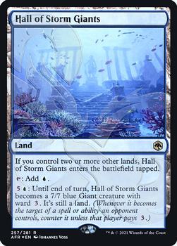 2021 Magic The Gathering Adventures in the Forgotten Realms - Promos #257a Hall of Storm Giants Front
