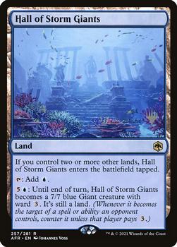 2021 Magic The Gathering Adventures in the Forgotten Realms - Promos #257p Hall of Storm Giants Front