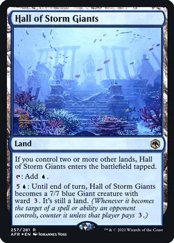 2021 Magic The Gathering Adventures in the Forgotten Realms - Promos #257s Hall of Storm Giants Front