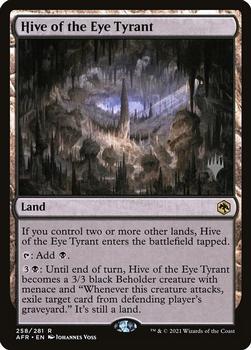 2021 Magic The Gathering Adventures in the Forgotten Realms - Promos #258p Hive of the Eye Tyrant Front