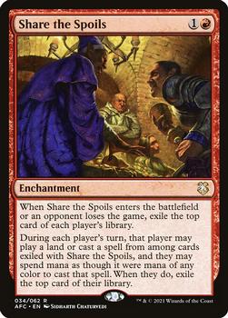 2021 Magic The Gathering Adventures in the Forgotten Realms Commander #34 Share the Spoils Front