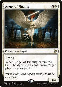 2021 Magic The Gathering Adventures in the Forgotten Realms Commander #63 Angel of Finality Front
