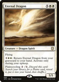 2021 Magic The Gathering Adventures in the Forgotten Realms Commander #66 Eternal Dragon Front
