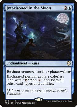 2021 Magic The Gathering Adventures in the Forgotten Realms Commander #85 Imprisoned in the Moon Front