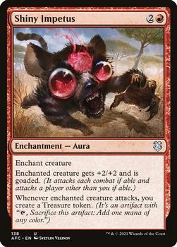 2021 Magic The Gathering Adventures in the Forgotten Realms Commander #138 Shiny Impetus Front