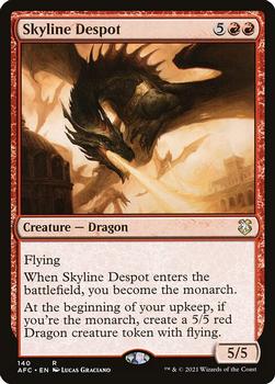 2021 Magic The Gathering Adventures in the Forgotten Realms Commander #140 Skyline Despot Front