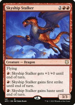 2021 Magic The Gathering Adventures in the Forgotten Realms Commander #141 Skyship Stalker Front