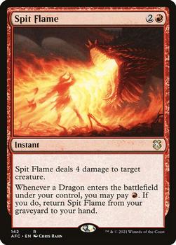 2021 Magic The Gathering Adventures in the Forgotten Realms Commander #142 Spit Flame Front