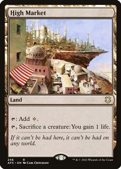 2021 Magic The Gathering Adventures in the Forgotten Realms Commander #246 High Market Front