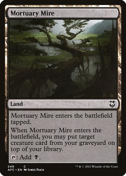 2021 Magic The Gathering Adventures in the Forgotten Realms Commander #249 Mortuary Mire Front