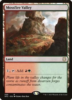 2021 Magic The Gathering Adventures in the Forgotten Realms Commander #250 Mossfire Valley Front