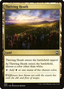 2021 Magic The Gathering Adventures in the Forgotten Realms Commander #269 Thriving Heath Front