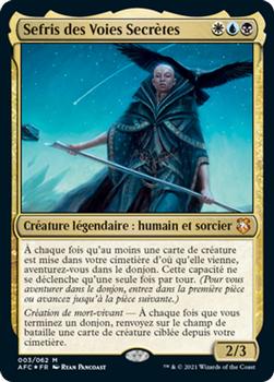 2021 Magic The Gathering Adventures in the Forgotten Realms Commander (French) #3 Sefris des Voies Secrètes Front