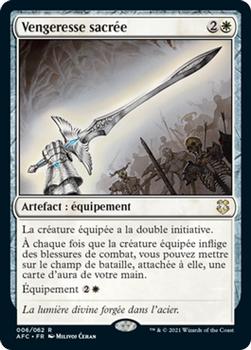 2021 Magic The Gathering Adventures in the Forgotten Realms Commander (French) #6 Vengeresse sacrée Front