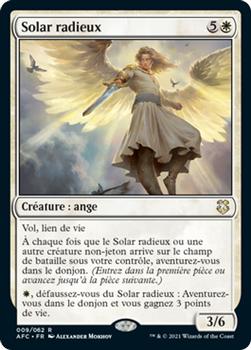 2021 Magic The Gathering Adventures in the Forgotten Realms Commander (French) #9 Solar radieux Front