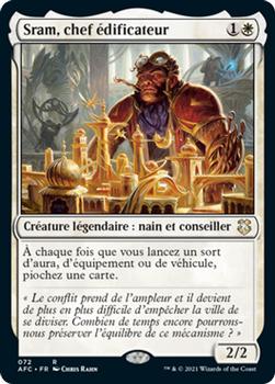 2021 Magic The Gathering Adventures in the Forgotten Realms Commander (French) #72 Sram, chef édificateur Front