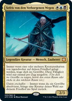 2021 Magic The Gathering Adventures in the Forgotten Realms Commander (German) #3 Sefris von den Verborgenen Wegen Front