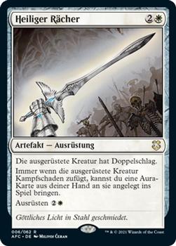 2021 Magic The Gathering Adventures in the Forgotten Realms Commander (German) #6 Heiliger Rächer Front