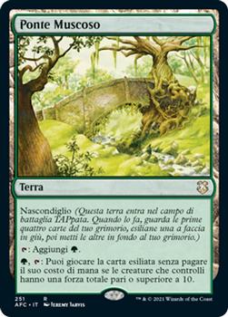 2021 Magic The Gathering Adventures in the Forgotten Realms Commander (Italian) #251 Ponte Muscoso Front