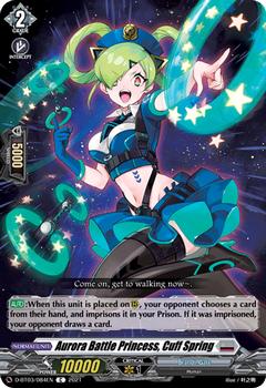 2021 Cardfight!! Vanguard Booster Pack 03: Advance of Intertwined Stars #84 Aurora Battle Princess, Cuff Spring Front