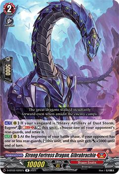 2021 Cardfight!! Vanguard Booster Pack 02: A Brush with the Legends #26 Strong Fortress Dragon, Gibrabrachio Front