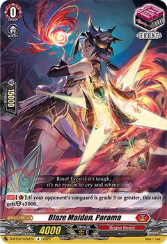 2021 Cardfight!! Vanguard Booster Pack 02: A Brush with the Legends #30 Blaze Maiden, Parama Front