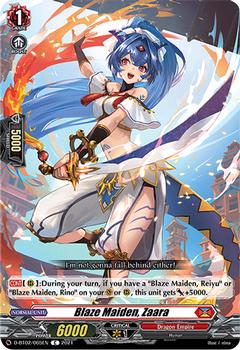 2021 Cardfight!! Vanguard Booster Pack 02: A Brush with the Legends #65 Blaze Maiden, Zaara Front