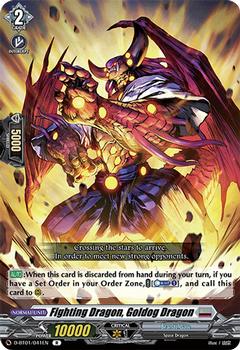 2021 Cardfight!! Vanguard Booster Pack 01: Genesis of the Five Greats #41 Fighting Dragon, Goldog Dragon Front