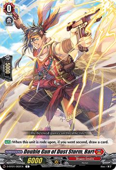 2021 Cardfight!! Vanguard Booster Pack 01: Genesis of the Five Greats #62 Double Gun of Dust Storm, Bart Front